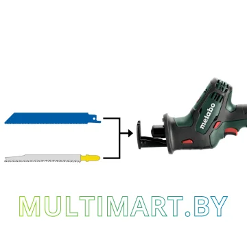 Сабельная пила Metabo SSE 18 LTX Compact 602266800 (с 2-мя АКБ 4 Ач, кейс) картинка 2
